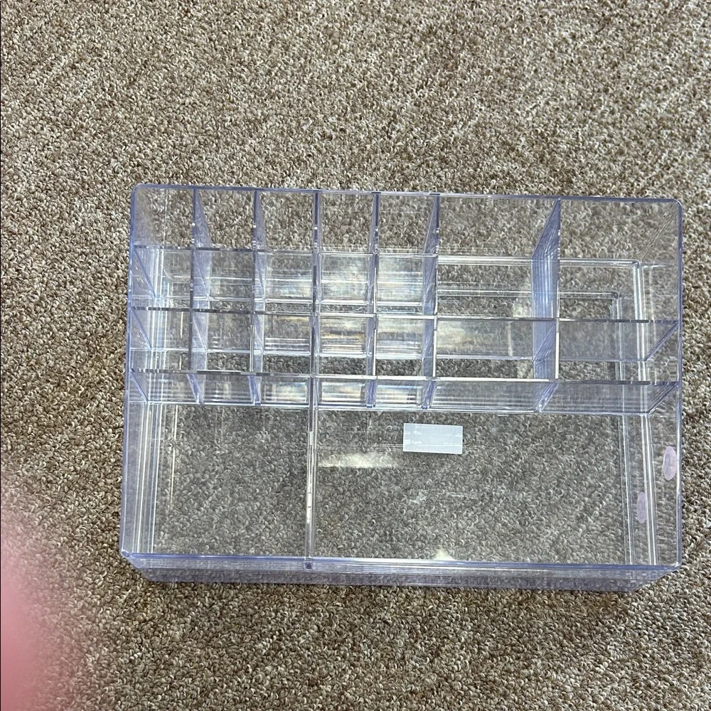 Clear Acrylic Makeup Organizer with Compartments